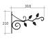 6 Supports pour Pot de Fleurs Feuilles UK - Décor Jardin - D-Work