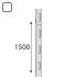 10 Montants Muraux Simples Rainurés Integri Blanc Awls 1500 Bi - 1500 mm - D-Work