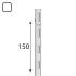10 Montants Simples Perforés Integri Blanc Awls 150 Bi - 150 mm - D-Work