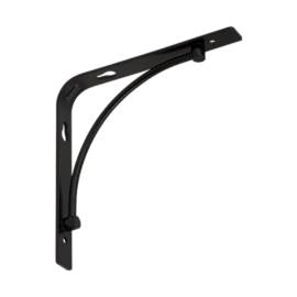 10 Équerres BOW 150x150 mm - Acier Cz Noir Mat - Fixation Robuste - D-Work