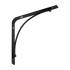 10 Équerres BOW 200x200 mm - Acier Cz Noir Mat - Fixation Solide - D-Work