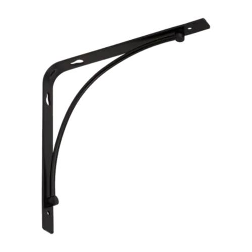 10 Équerres BOW 200x200 mm - Acier Cz Noir Mat - Fixation Solide - D-Work