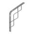 10 Équerres Square 200x200 mm Argent Mat - Fixation Solide et Polyvalente - D-Work