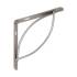 10 Équerres Tramp 150 Sr - 150X150 mm Argent Mat - D-Work