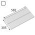 10 Étagères Filaires Integri Blanc 304.5x582 mm - D-Work