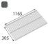 5 Étagères Filaires Integri Anthracite 304,5x1165 mm - 320/1200 SZ - Robustes et Pratiques - D-Work