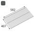 10 Étagères Filaires Integri Anthracite Arwa 420/600 Sz - 407X582 mm - D-Work