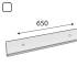 10 Barres Horizontales Integri Blanc Arwc 650 Bi - 650X43 mm - D-Work