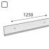 10 Barres Horizontales Integri Blanc Arwc 1250 Bi - 1250X43 mm - D-Work
