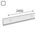 10 Barres Horizontales 2450x73 mm - Blanc - Résistantes et Pratiques - D-Work