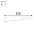 10 Consoles Doubles Integri Blanc Arwd 520 Bi - 530X73 mm - D-Work