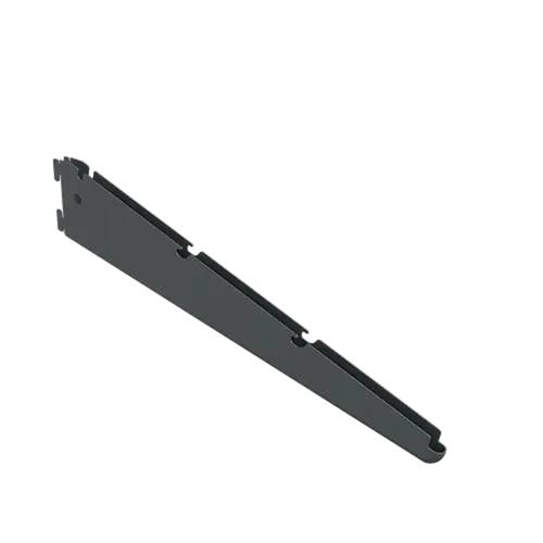 10 Consoles Inclinées 15° 437x72 mm - Anthracite Intégré - Fixation Solide - D-Work