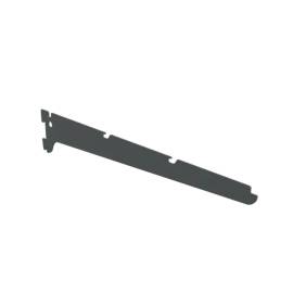 10 Consoles Simples 430x70 mm - Anthracite - Fixation Murale Robuste - D-Work