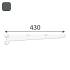 10 Consoles Simples 430x70 mm - Anthracite - Fixation Murale Robuste - D-Work