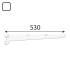 10 Consoles Simples Integri Blanc Arsb 520 Bi - 530X70 mm - D-Work