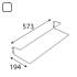 10 Supports À Chaussures Integri Blanc Arsh Bi - 573.5X194X97 mm - D-Work