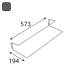 10 Supports à Chaussures Intégri Anthracite 573,5x194x97 mm - D-Work