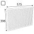 10 Panneaux Perforés Grands Integri Blanc Apb 570/400 Bi - 576X396.6 mm - D-Work