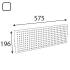 10 Panneaux Perforés Petits Integri Blanc Apb 570/200 Bi - 576X196.6 mm - D-Work