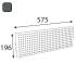 10 Panneaux Perforés Petits 576x196,6 mm - Anthracite Intégré APB 570/200 SZ - D-Work