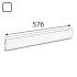 10 Barres Horizontales Goliat Integri Blanc Arr Bi - 576X94 mm - D-Work
