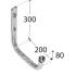 10 Crochets Simples Type U Hpu 200 - 300X200X80 mm - D-Work