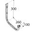 10 Crochets Simples Type U Hpu 260 - 300X260X100 mm - D-Work