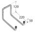 5 Crochets Doubles Type U H2U 220 - 120X220X50 mm - D-Work
