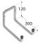 5 Crochets Doubles Type U H2U 300 - 120X300X50 mm - D-Work
