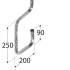 6 Supports Pour 2 Étagères W2P - 250X200X90 mm - D-Work
