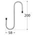 5 Crochets Type S 200x58 mm - Acier Zingué - Fixation Polyvalente - D-Work