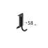 6 Crochets Système Goliat SGH10 58x38 mm - Fixation Solide et Pratique - D-Work
