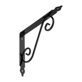 12 Équerres Ornementales En Fer Forgé Woz 240 Hb - 240X190 mm Noire - D-Work