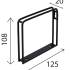 10 Équerres C 125x108x20 mm - Acier - Fixation Solide - D-Work