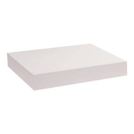 3 Étagères Murales Flottantes Blanches Fs 24/24 Bi - 235X235 mm - D-Work