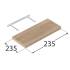 3 Étagères Murales Flottantes 235x235 mm - Chêne Sonoma FS 24/24 DS - Design Moderne - D-Work