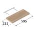 3 Étagères Murales Flottantes 595x235 mm - Chêne Sonoma FS 60/24 DS - Design Moderne - D-Work