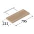 3 Étagères Murales Flottantes Chêne Sonoma Fs 80/24 Ds - 795X235 mm - D-Work