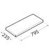 3 Étagères Murales Flottantes Grises Fs 80/24 Jsz - 795X235 mm - D-Work
