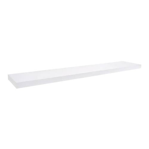 3 Étagères Murales Flottantes 1180x235 mm - Blanc Haute Brillance - Design Moderne - D-Work