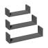 3 Ensembles d’Étagères Type U Gris 420x340x260 mm - D-Work