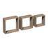 3 Étagères Carrées Chêne Sonoma 270x240x210 mm - Ensemble Pratique - D-Work