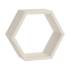 3 Étagères Hexagonales Blanches FHS 300 300x260x115x18 mm - D-Work