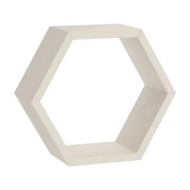 3 Étagères Hexagonales Blanches Fhs 300 - 300X260X115X18 mm - D-Work