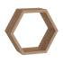 3 Étagères Hexagonales Chêne Sonoma Fhs 300 - 300X260X115X18 mm - D-Work