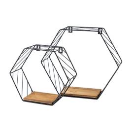 4 Étagères Style Loft FWL 3 290x220 mm - Design Industriel - Rangement Pratique - D-Work