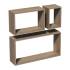 3 Ensembles d’Étagères Rectangle 600x380x170 mm - Chêne Sonoma - Pratiques et Esthétiques - D-Work