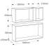 3 Ensembles d’Étagères Rectangle 600x380x170 mm - Chêne Sonoma - Pratiques et Esthétiques - D-Work