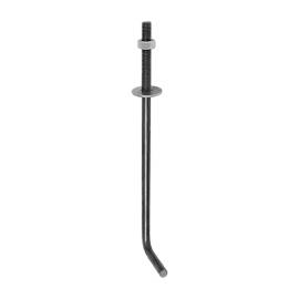 10 Ancrages De Toiture 300x12 mm - Acier Brut - Fixation Fiable - D-Work