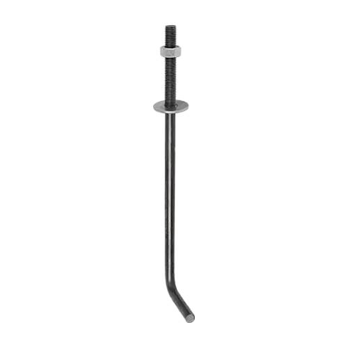 10 Ancrages De Toiture 300x12 mm - Acier Brut - Fixation Fiable - D-Work